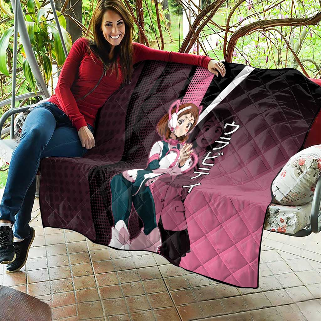 Ochaco Uraraka Uravity Quilt Japanese Comic Book Style