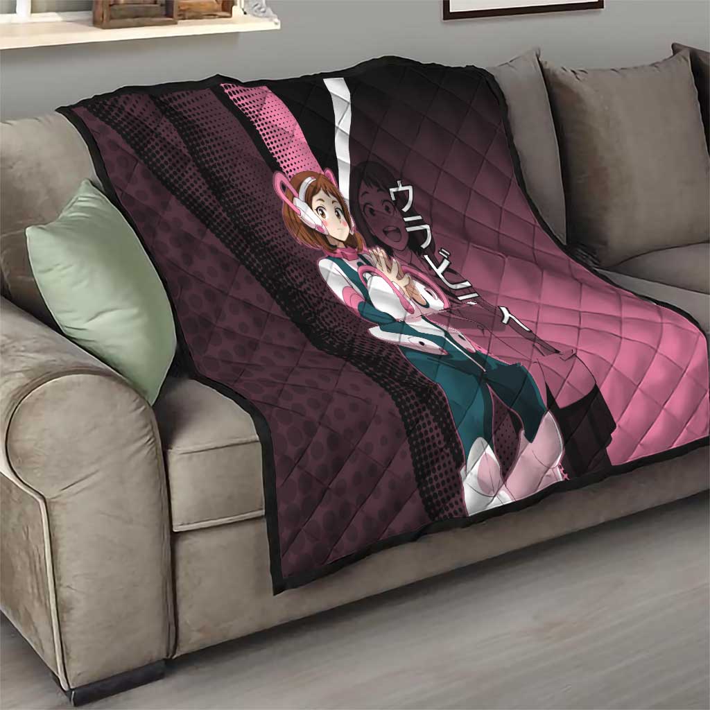 Ochaco Uraraka Uravity Quilt Japanese Comic Book Style