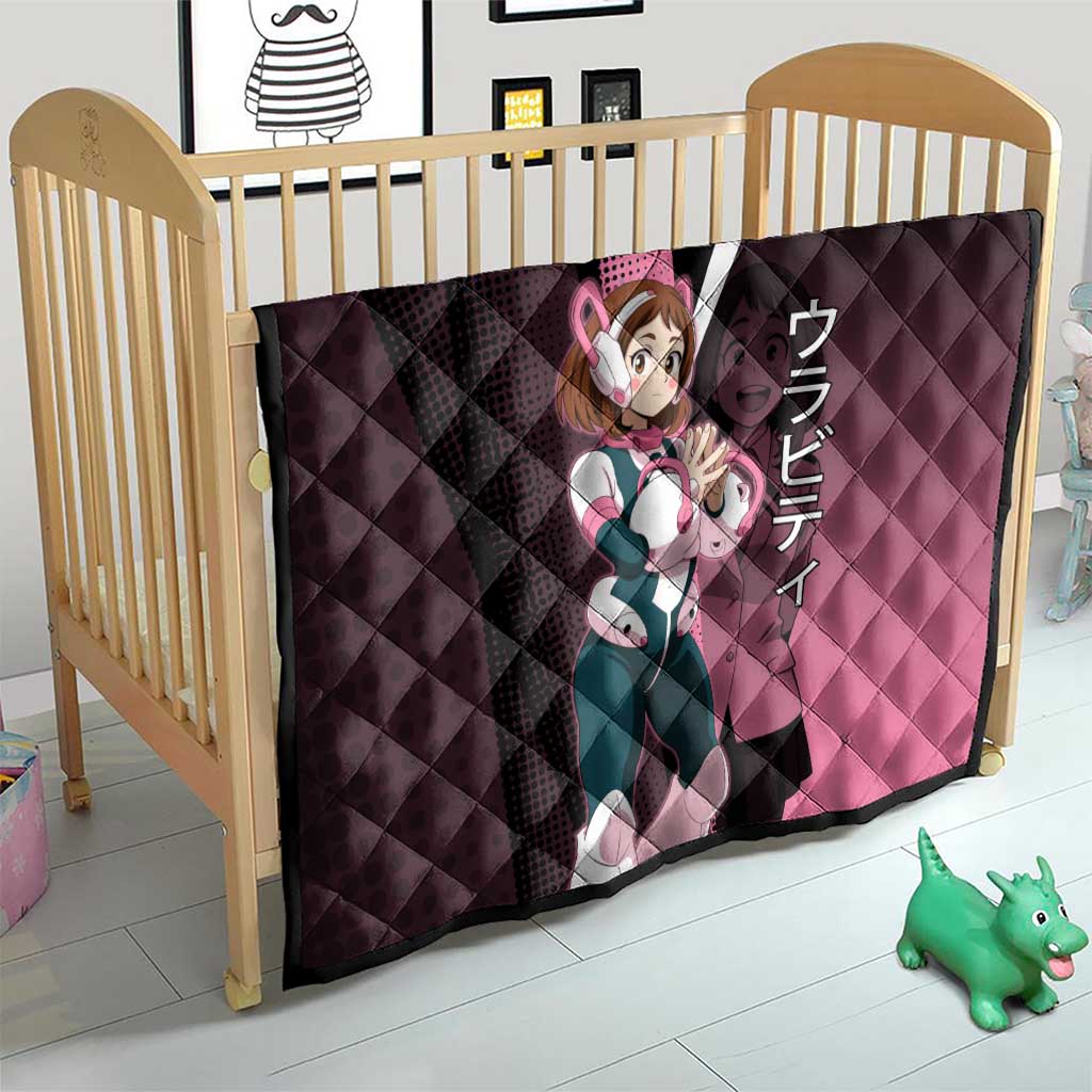 Ochaco Uraraka Uravity Quilt Japanese Comic Book Style