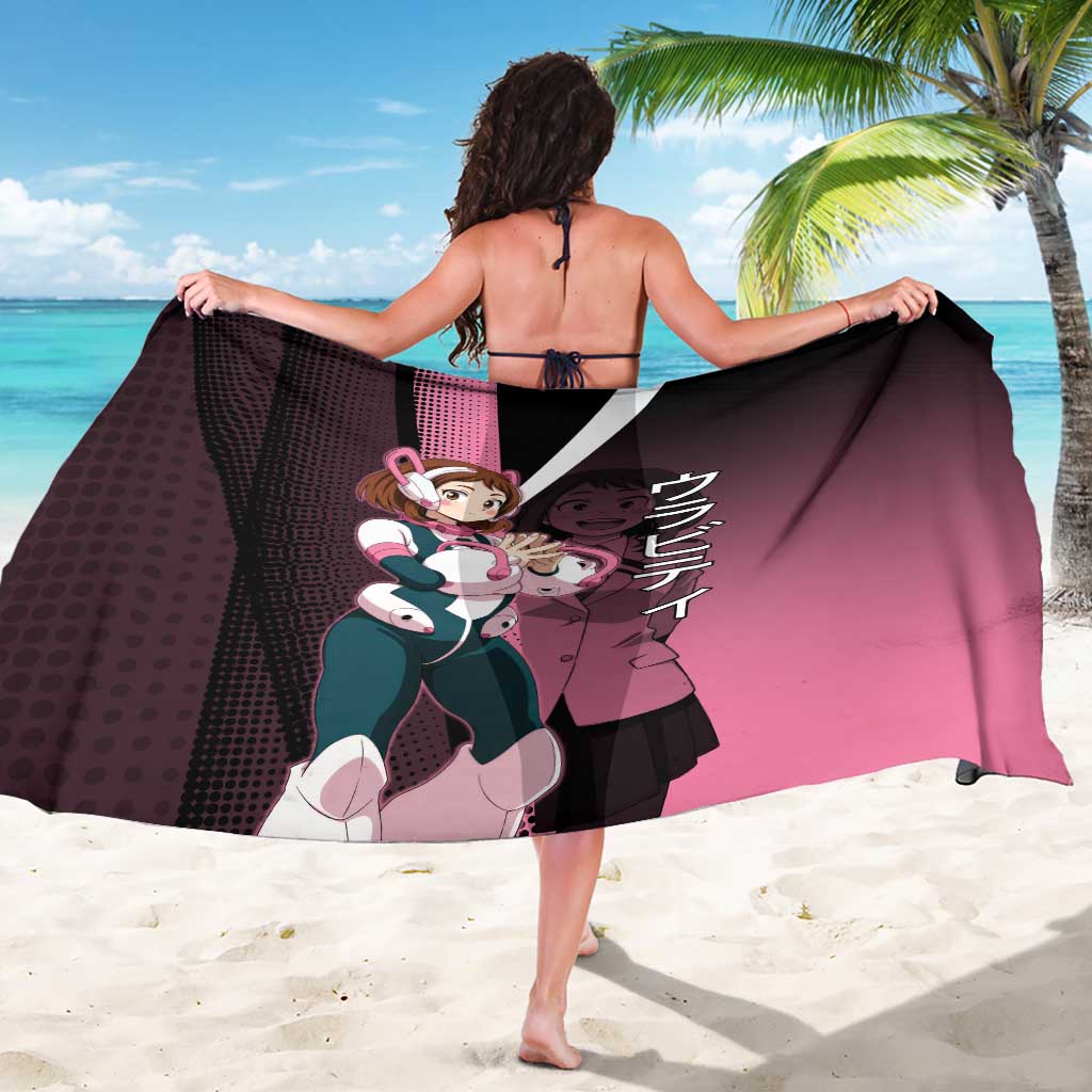 Ochaco Uraraka Uravity Sarong Japanese Comic Book Style