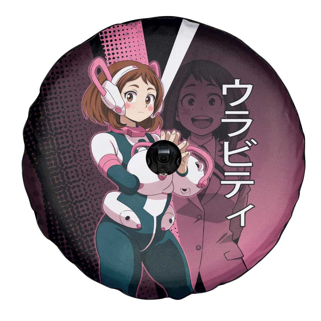 Ochaco Uraraka Uravity Spare Tire Cover Japanese Comic Book Style