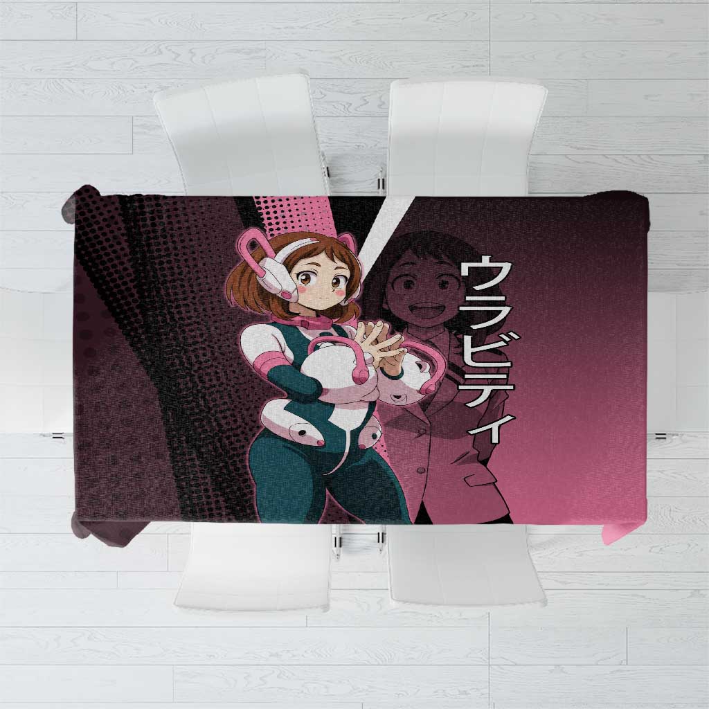 Ochaco Uraraka Uravity Tablecloth Japanese Comic Book Style