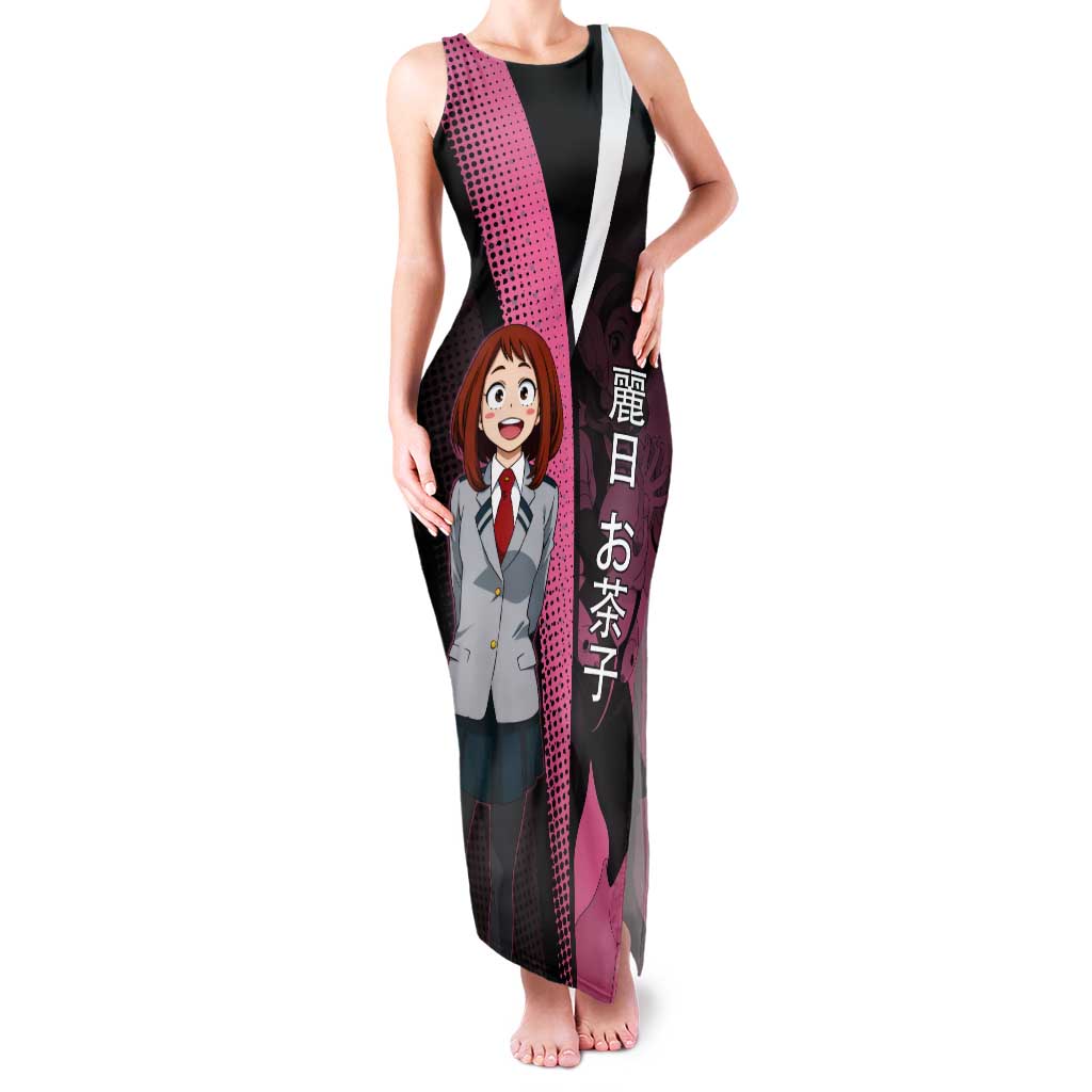 Ochaco Uraraka Uravity Tank Maxi Dress Japanese Comic Book Style