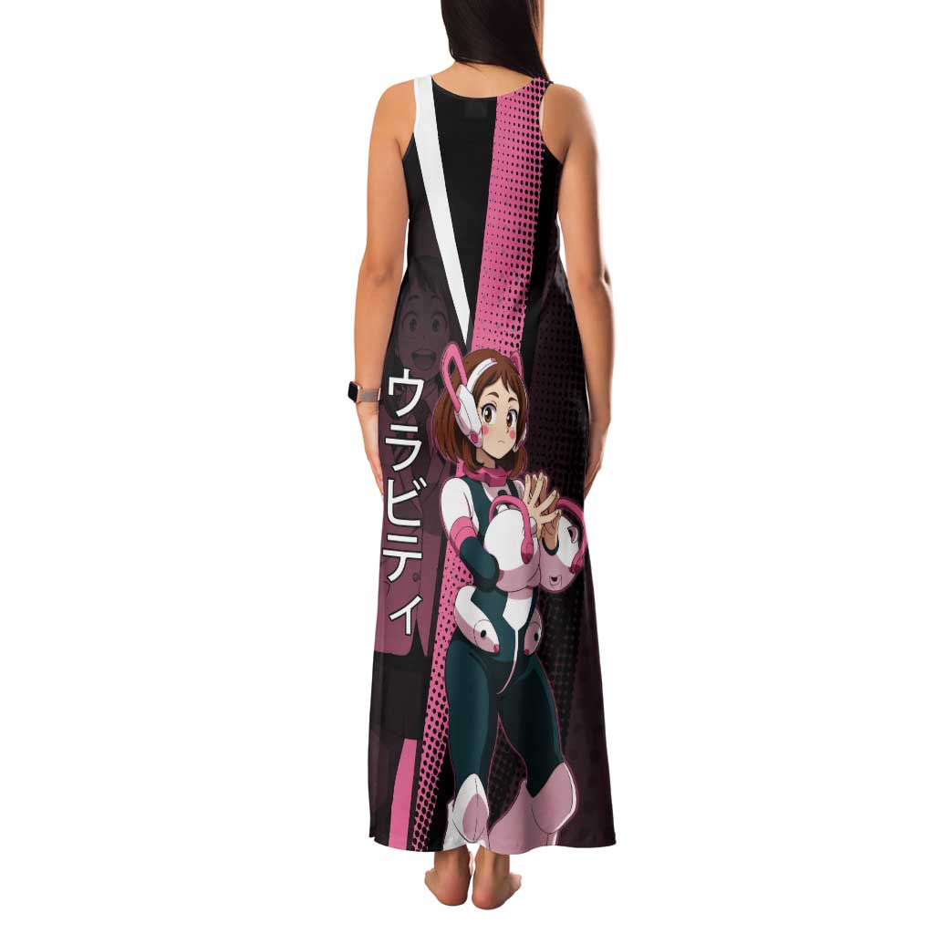 Ochaco Uraraka Uravity Tank Maxi Dress Japanese Comic Book Style