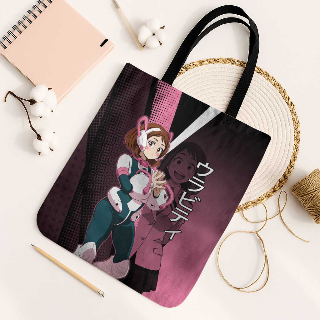 Ochaco Uraraka Uravity Tote Bag Japanese Comic Book Style