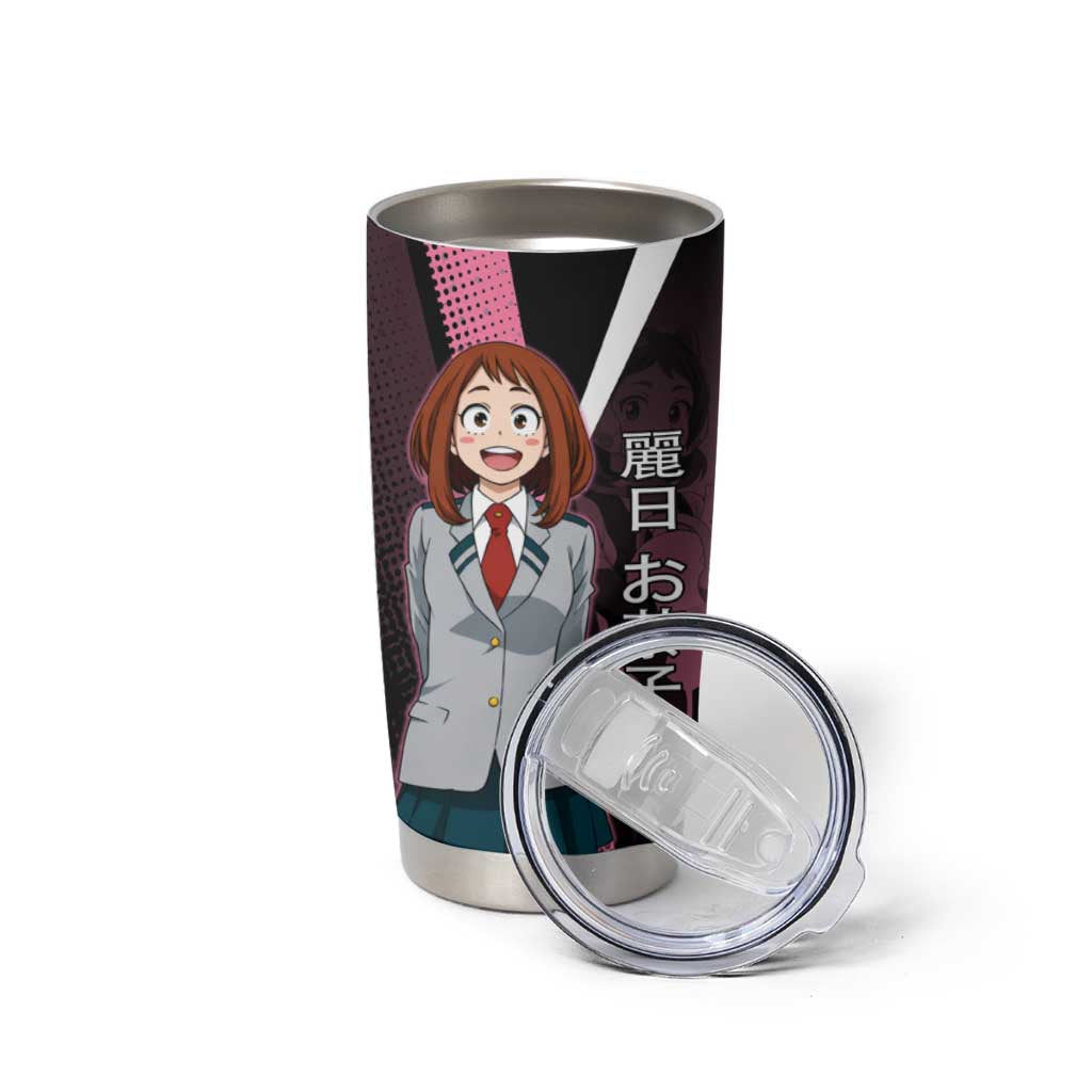 Ochaco Uraraka Uravity Tumbler Cup Japanese Comic Book Style