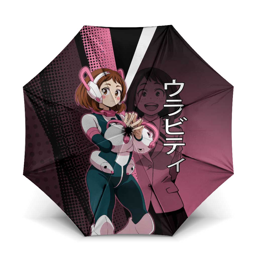 Ochaco Uraraka Uravity Umbrella Japanese Comic Book Style