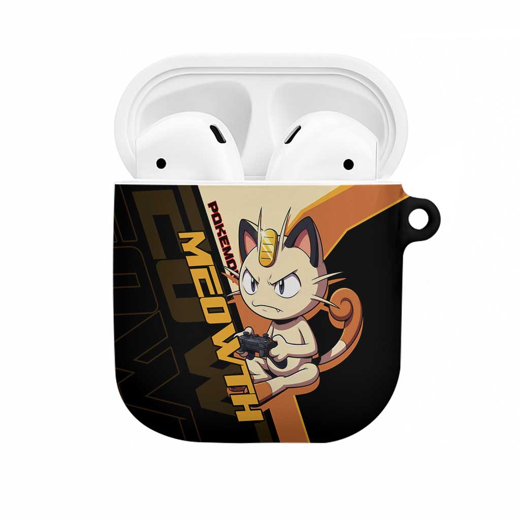 Meowth Poké AirPods Case Vintage Anime Cartoon Style