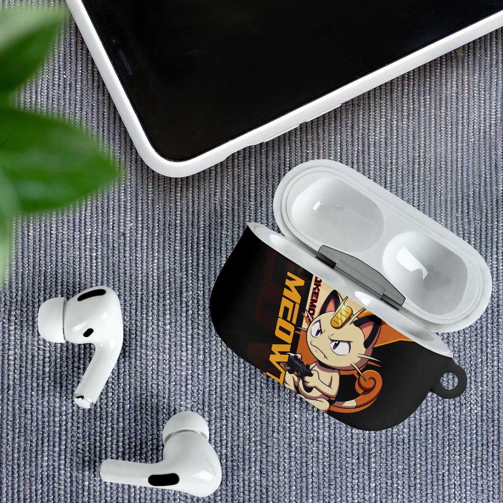 Meowth Poké AirPods Case Vintage Anime Cartoon Style