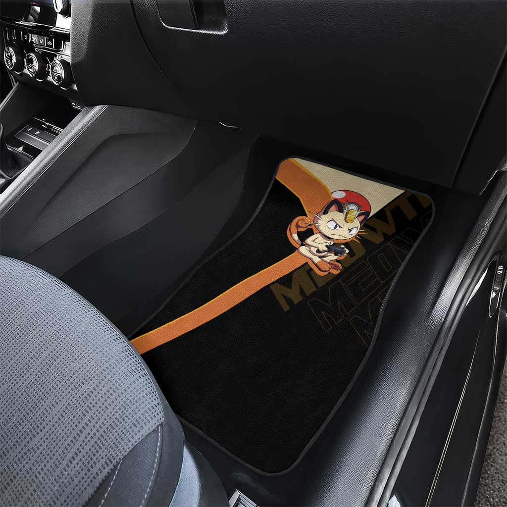 Meowth Poké Car Mats Vintage Anime Cartoon Style