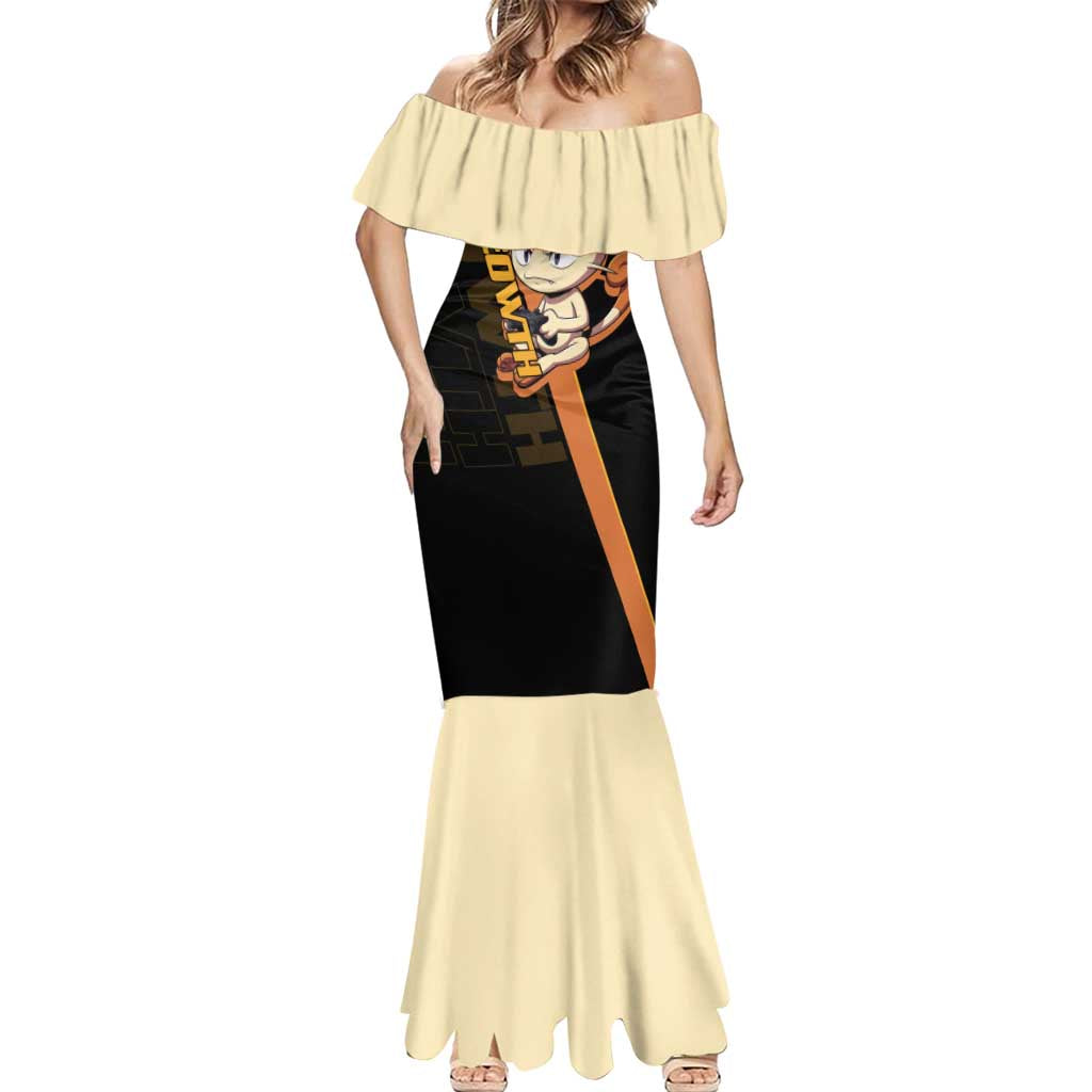 Meowth Poké Mermaid Dress Vintage Anime Cartoon Style