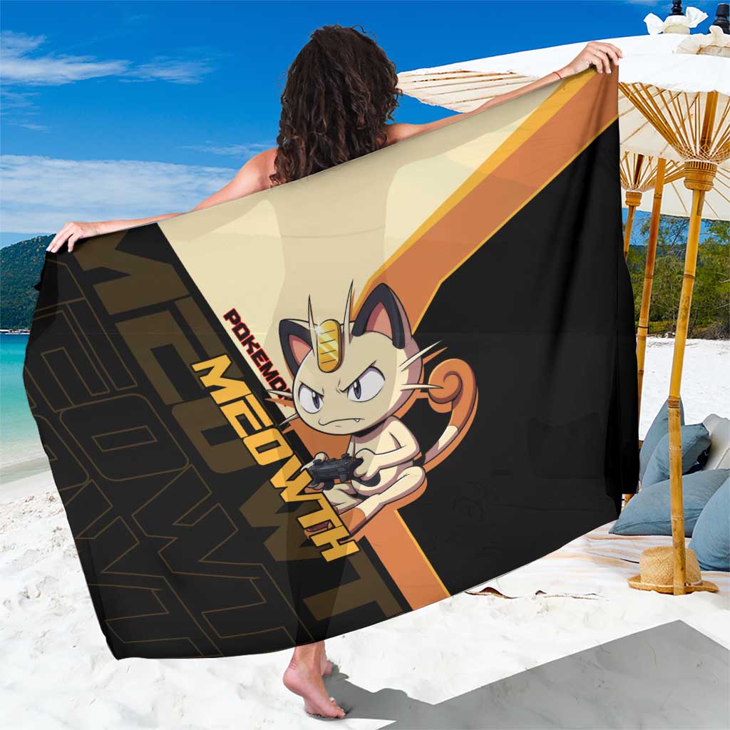 Meowth Poké Sarong Vintage Anime Cartoon Style