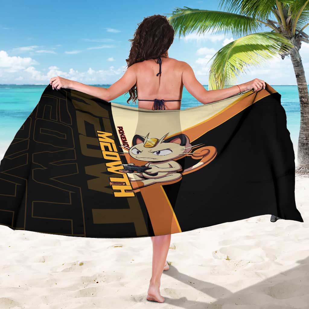 Meowth Poké Sarong Vintage Anime Cartoon Style