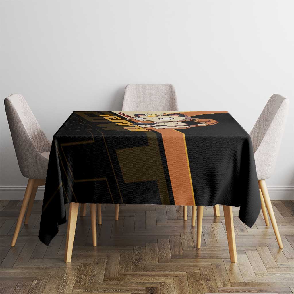 Meowth Poké Tablecloth Vintage Anime Cartoon Style