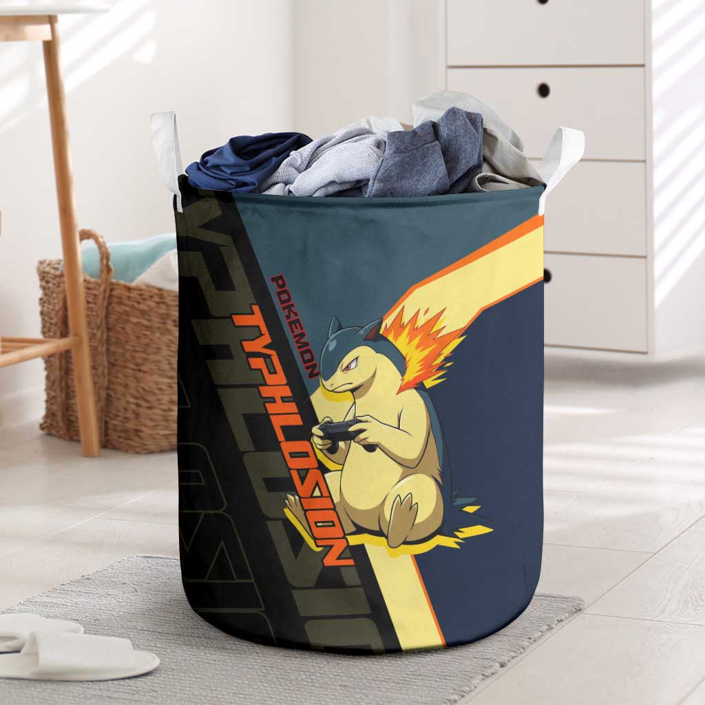 Typhlosion Poké Laundry Basket Classic Retro Anime Style