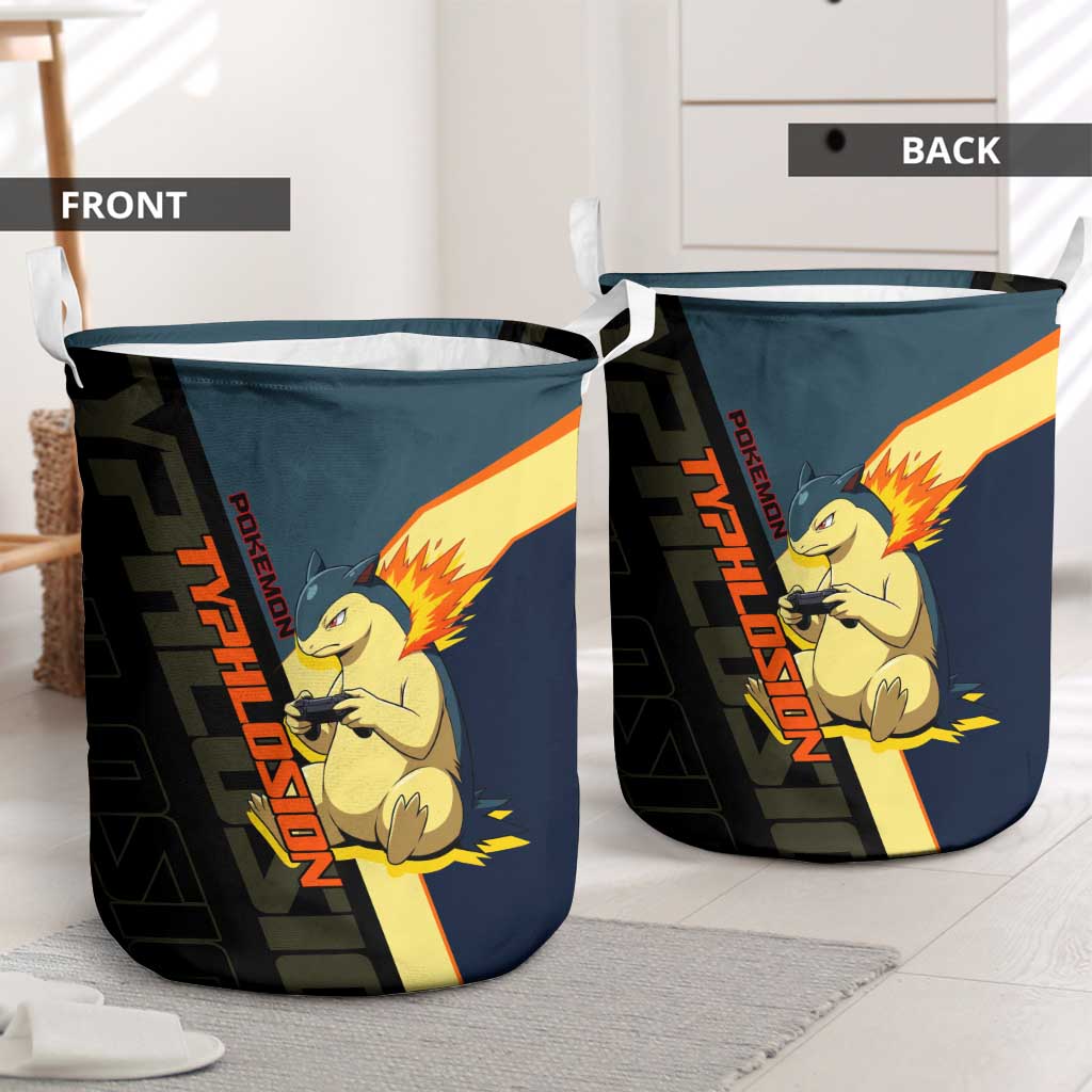 Typhlosion Poké Laundry Basket Classic Retro Anime Style