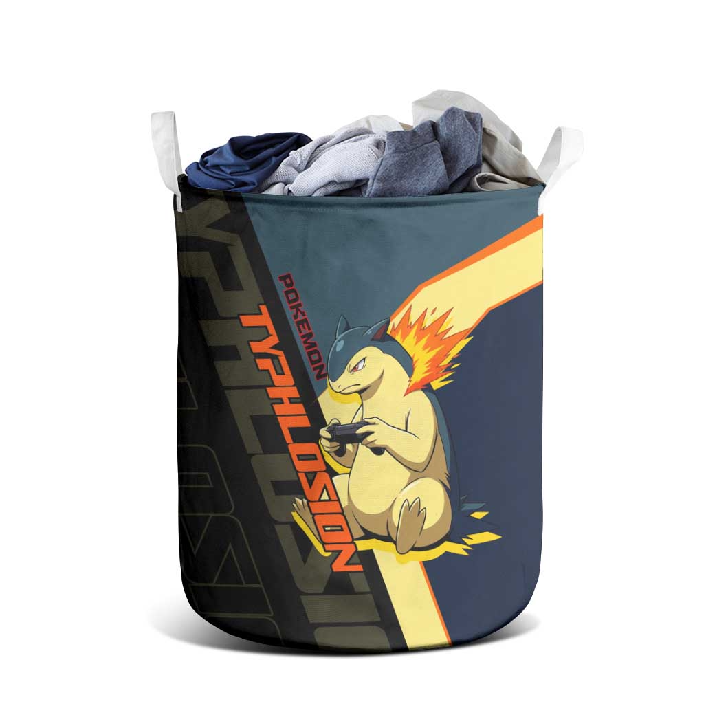 Typhlosion Poké Laundry Basket Classic Retro Anime Style