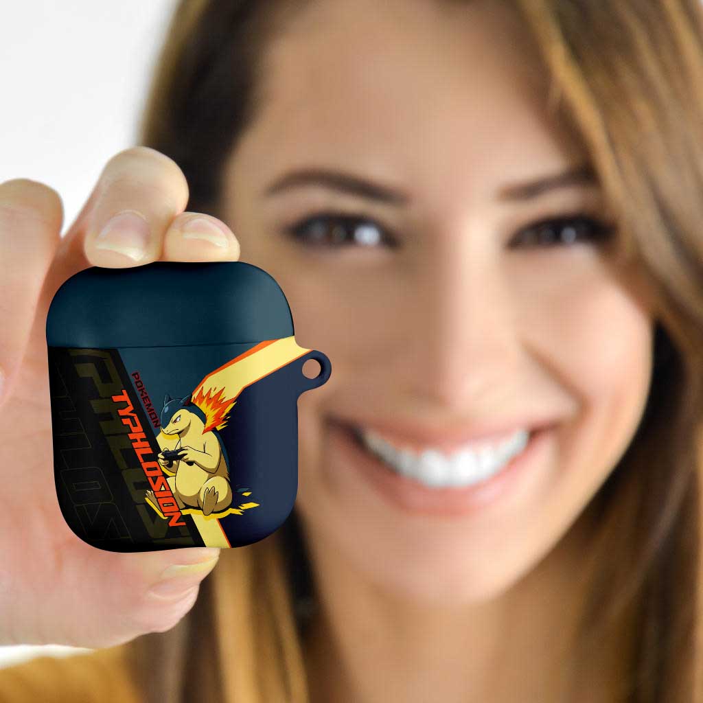 Typhlosion Poké AirPods Case Classic Retro Anime Style