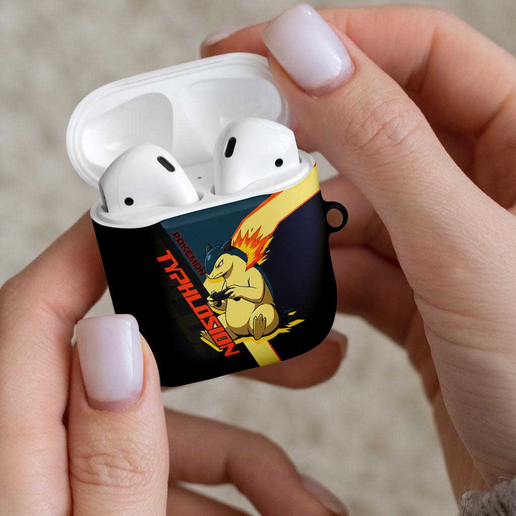 Typhlosion Poké AirPods Case Classic Retro Anime Style