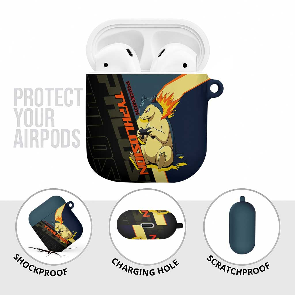 Typhlosion Poké AirPods Case Classic Retro Anime Style