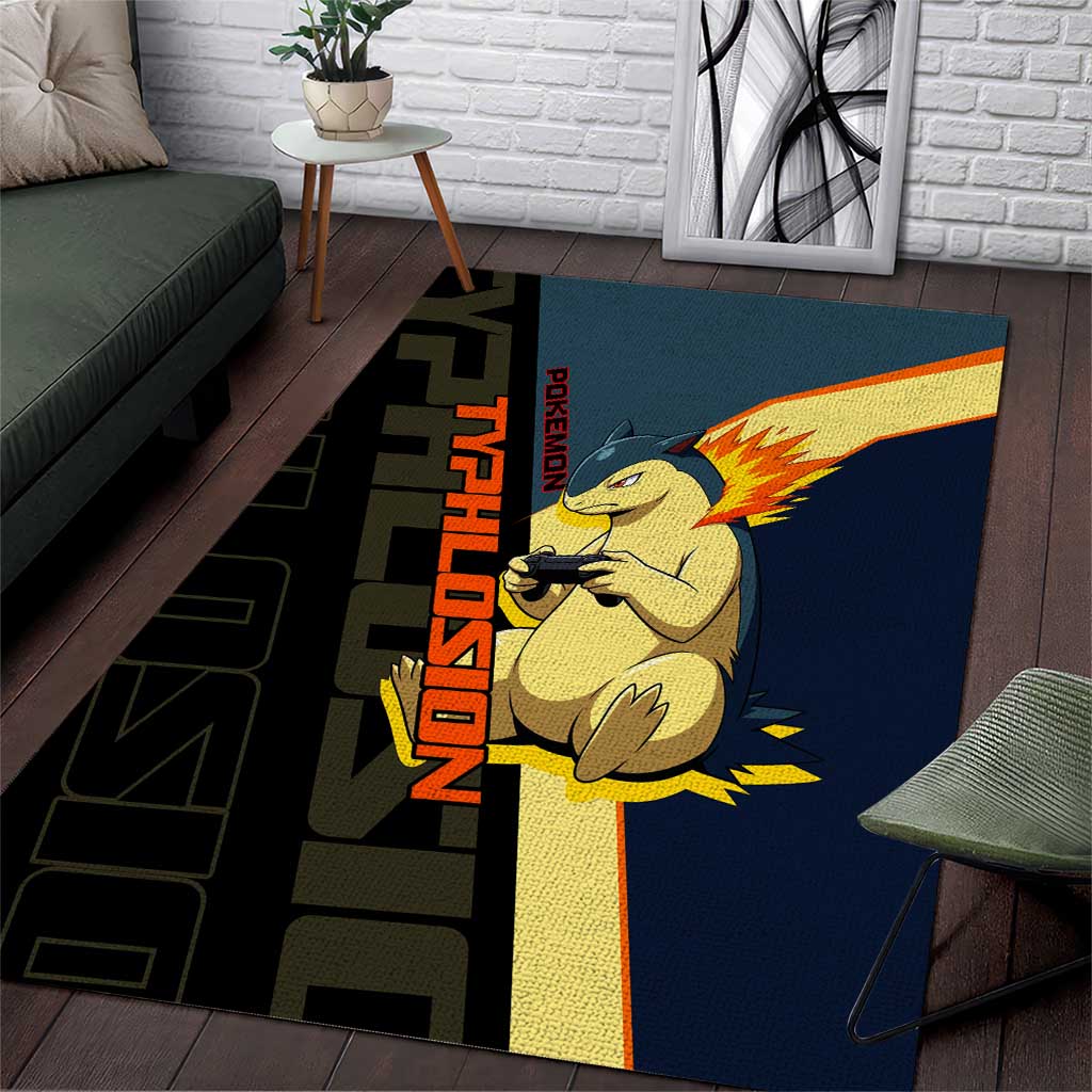 Typhlosion Poké Area Rug Classic Retro Anime Style