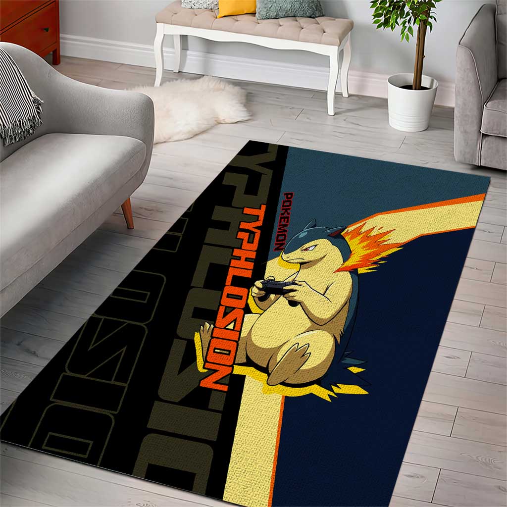 Typhlosion Poké Area Rug Classic Retro Anime Style