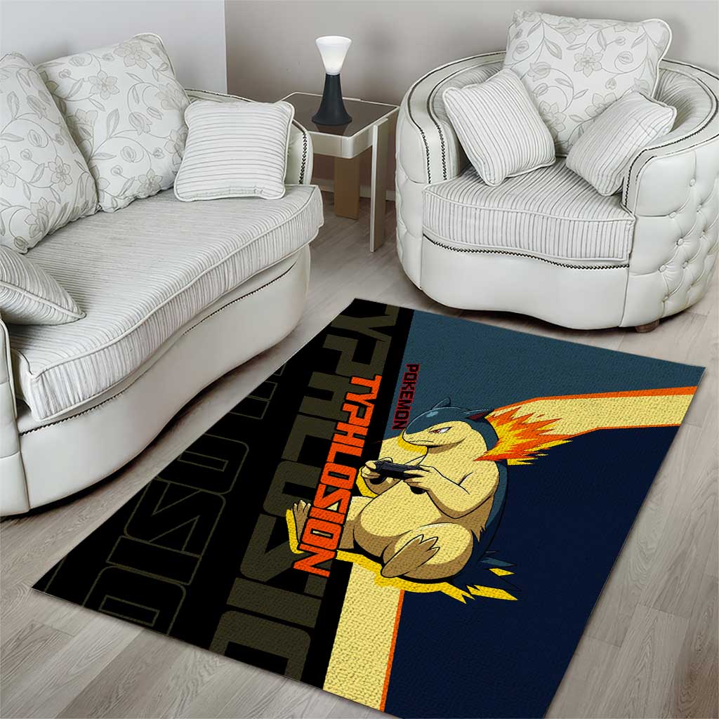 Typhlosion Poké Area Rug Classic Retro Anime Style