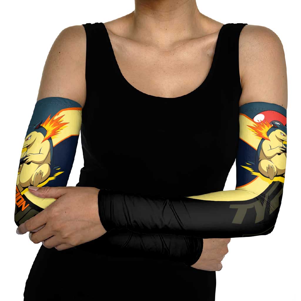 Typhlosion Poké Arm Sleeves Classic Retro Anime Style