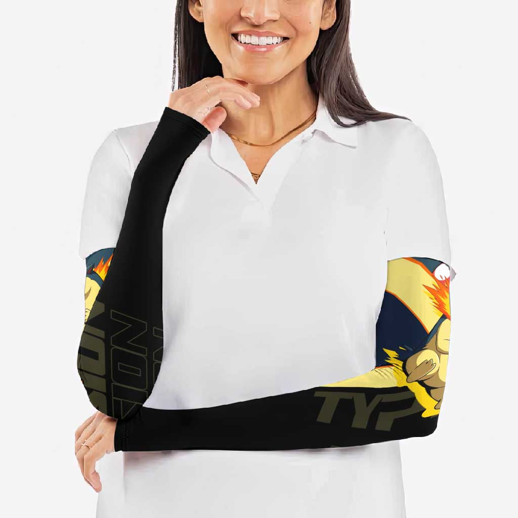 Typhlosion Poké Arm Sleeves Classic Retro Anime Style