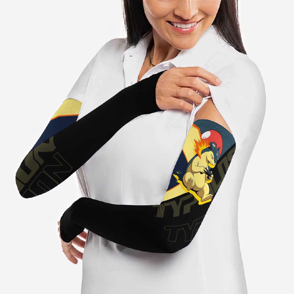 Typhlosion Poké Arm Sleeves Classic Retro Anime Style