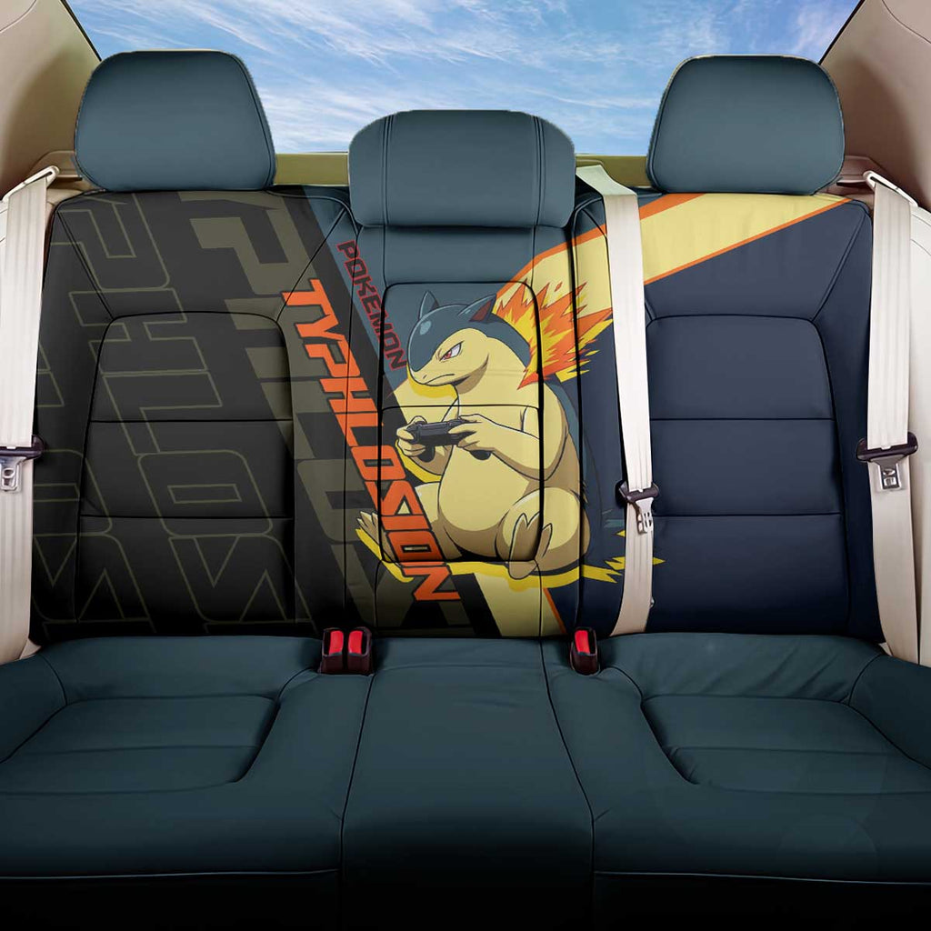 Typhlosion Poké Back Car Seat Cover Classic Retro Anime Style