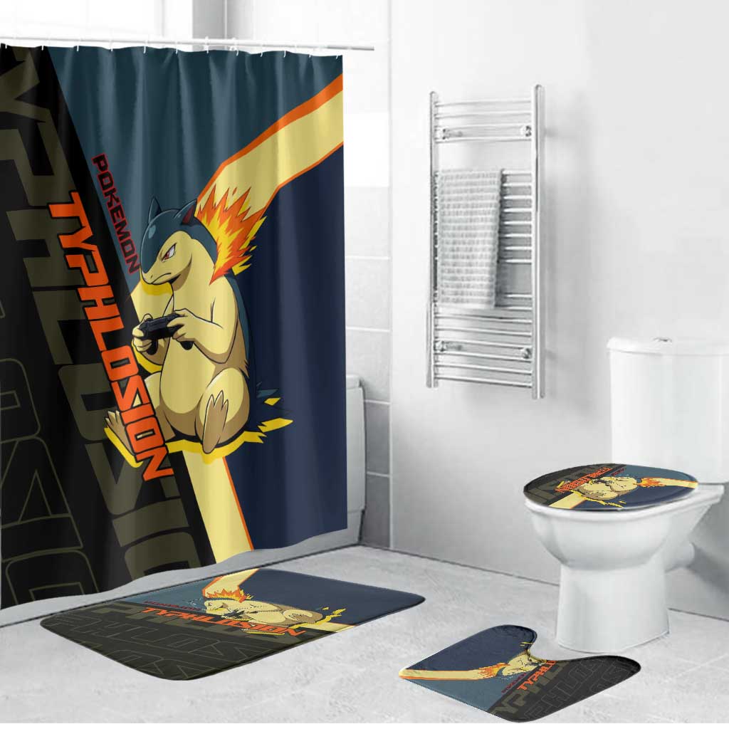 Typhlosion Poké Bathroom Set Classic Retro Anime Style