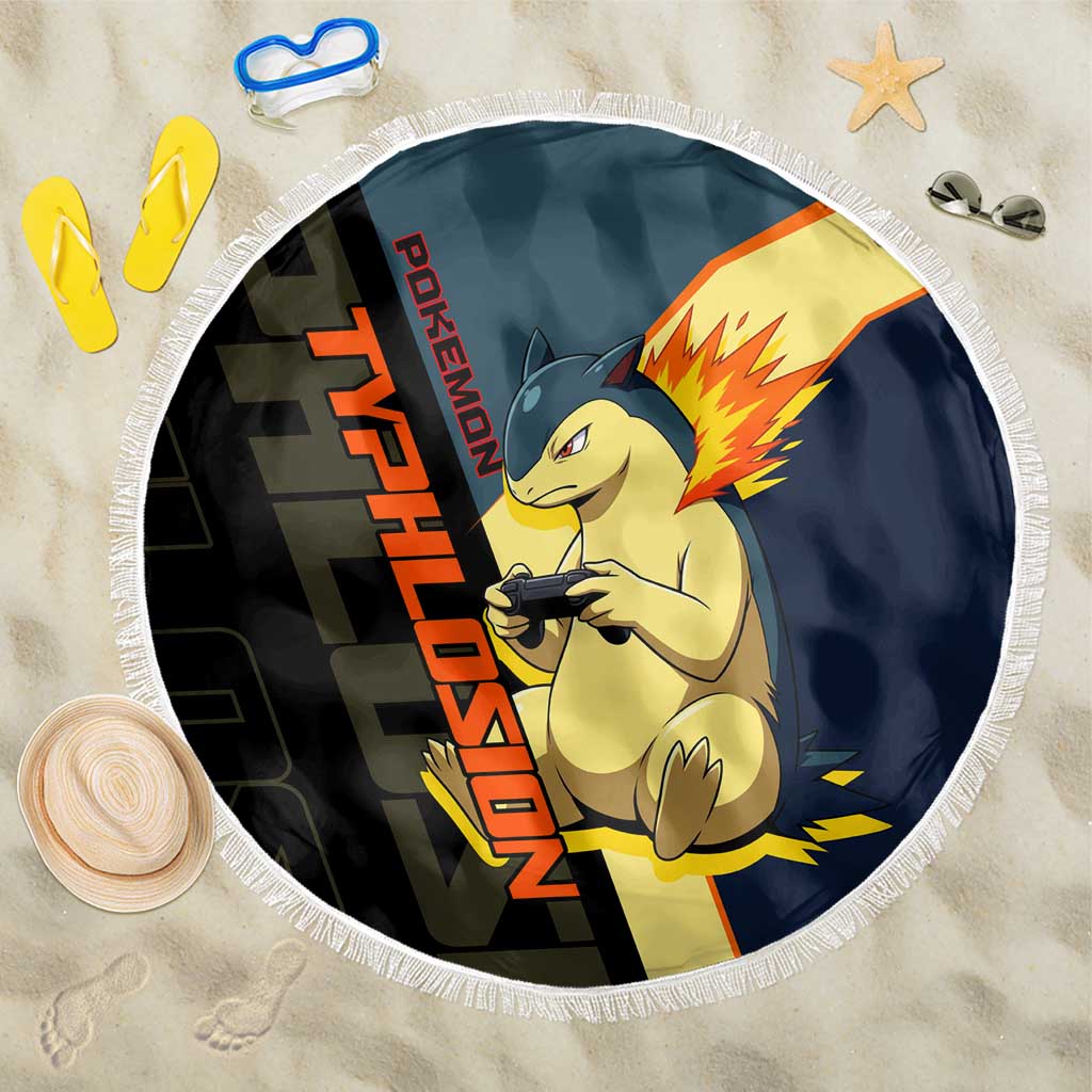 Typhlosion Poké Beach Blanket Classic Retro Anime Style