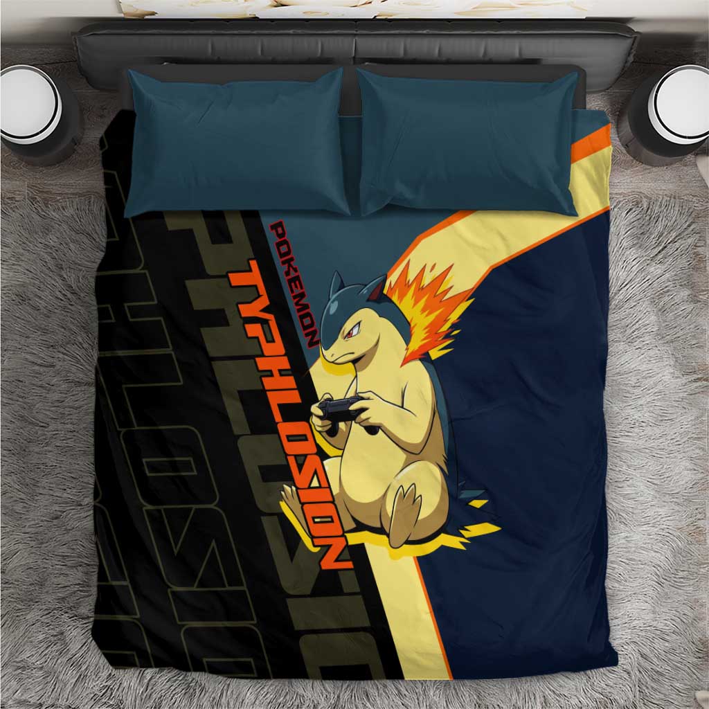 Typhlosion Poké Bedding Set Classic Retro Anime Style