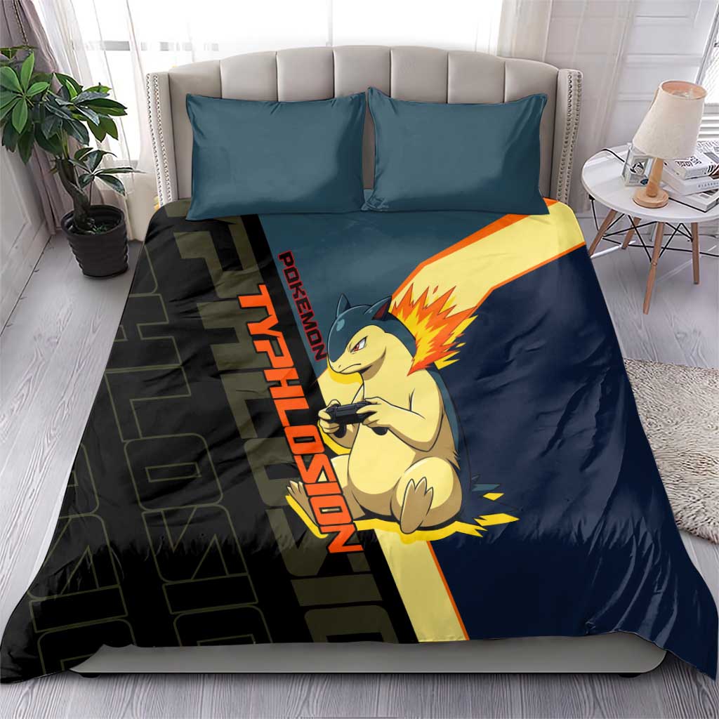Typhlosion Poké Bedding Set Classic Retro Anime Style
