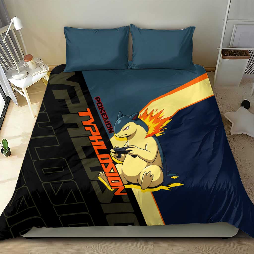 Typhlosion Poké Bedding Set Classic Retro Anime Style