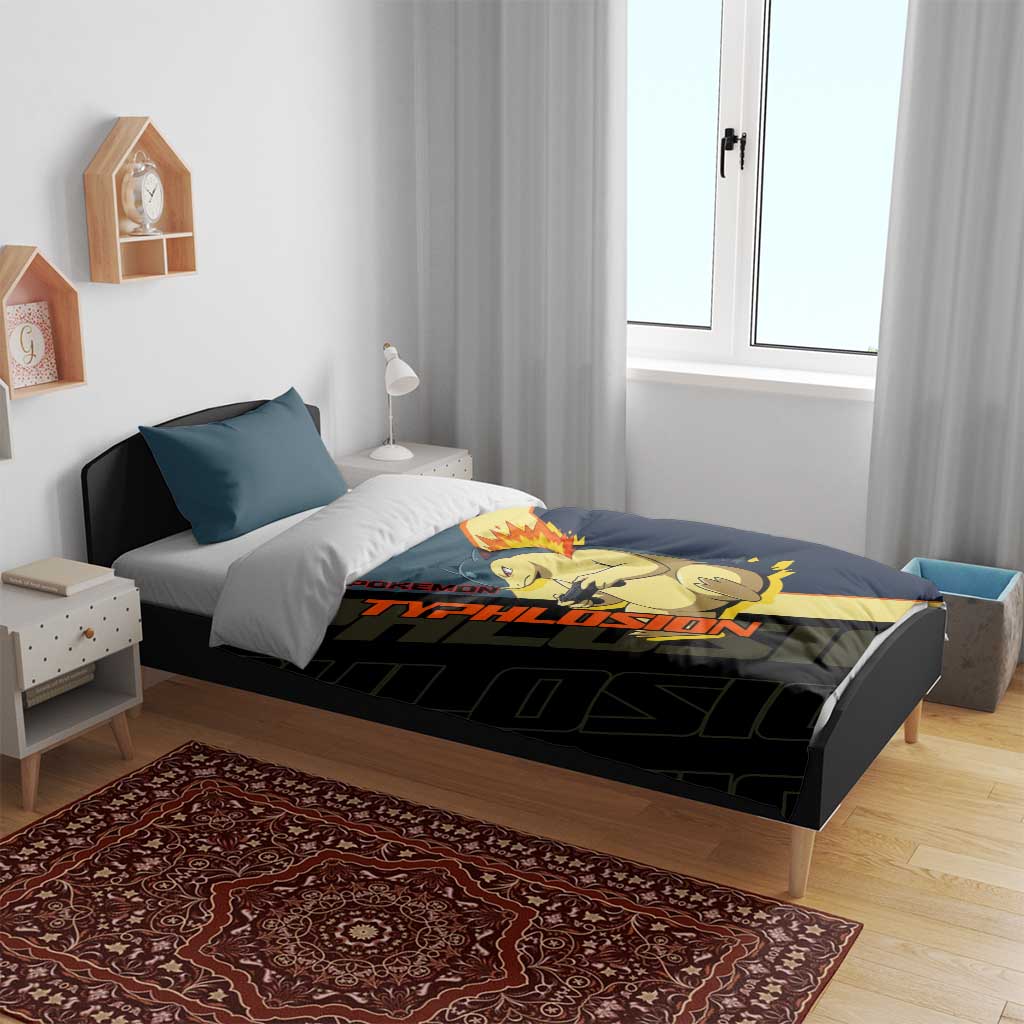 Typhlosion Poké Bedding Set Classic Retro Anime Style
