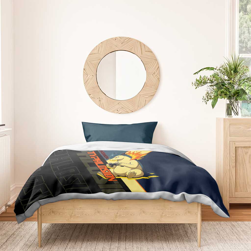 Typhlosion Poké Bedding Set Classic Retro Anime Style