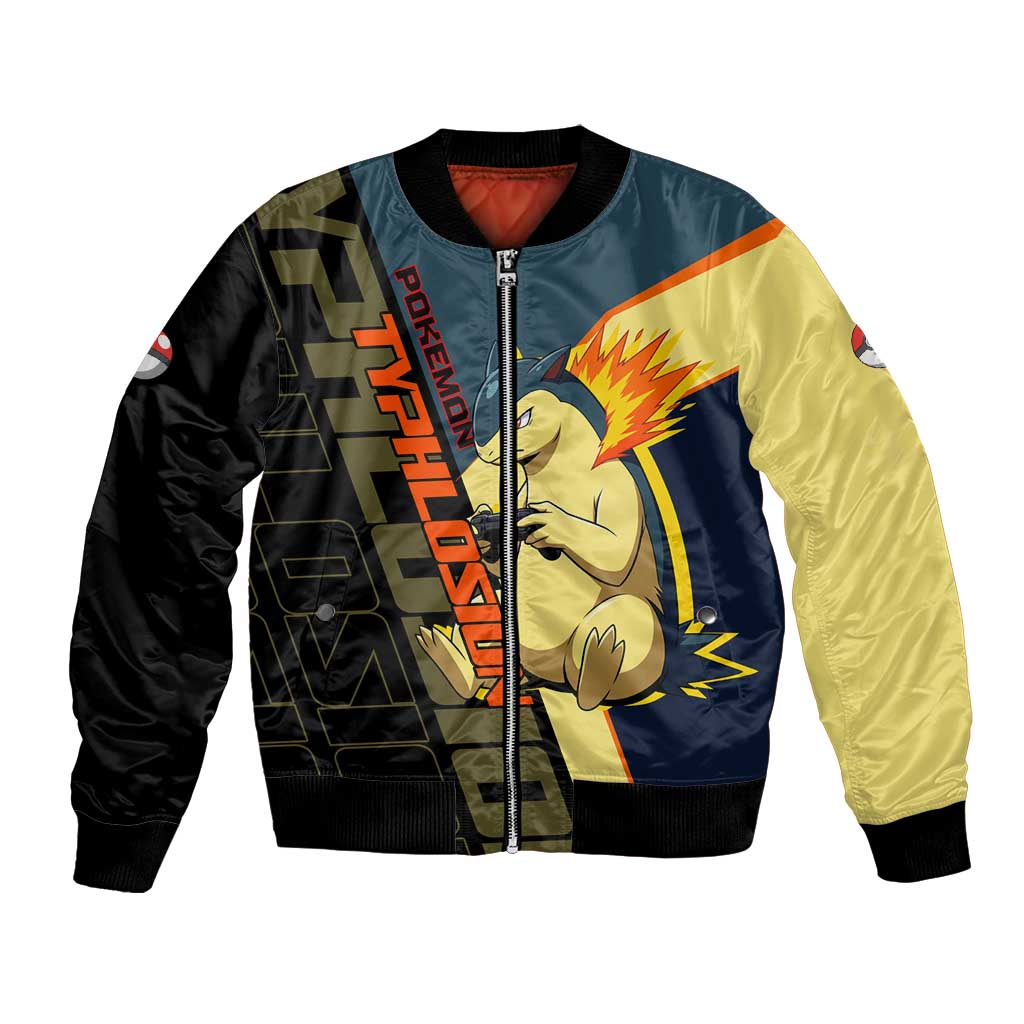 Typhlosion Poké Bomber Jacket Classic Retro Anime Style