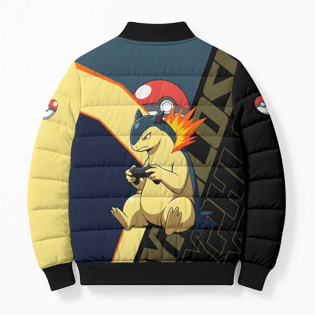Typhlosion Poké Bomber Puffer Jacket Classic Retro Anime Style
