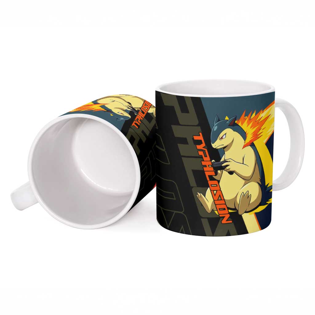 Typhlosion Poké Ceramic Mug Classic Retro Anime Style