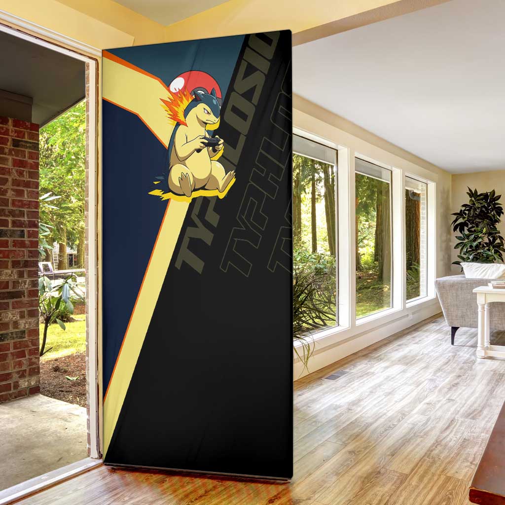 Typhlosion Poké Door Cover Classic Retro Anime Style