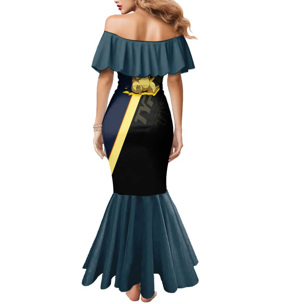 Typhlosion Poké Family Matching Mermaid Dress and Hawaiian Shirt Classic Retro Anime Style