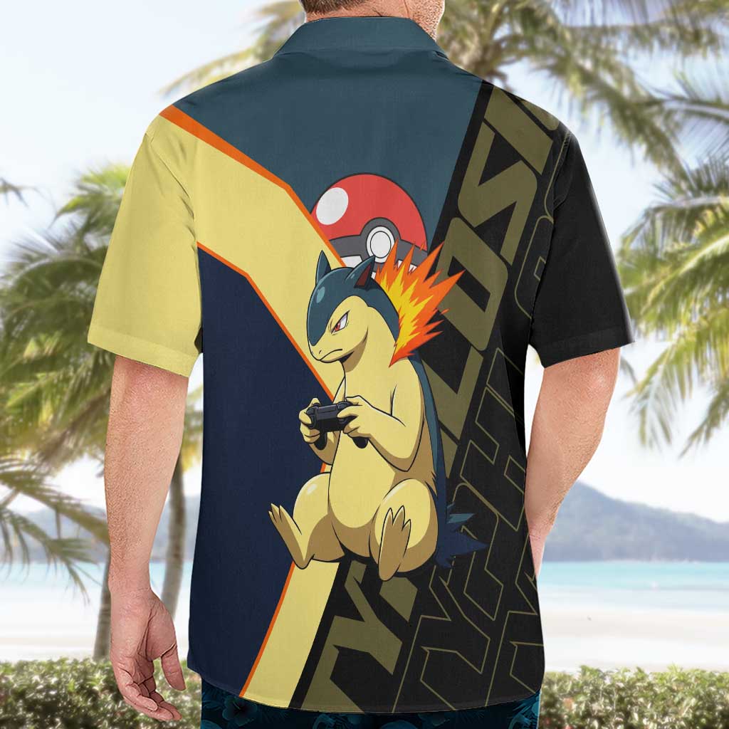 Typhlosion Poké Hawaiian Shirt Classic Retro Anime Style