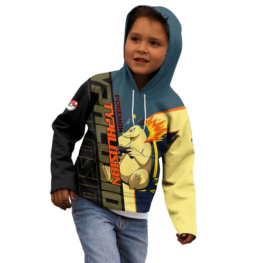 Typhlosion Poké Kid Hoodie Classic Retro Anime Style
