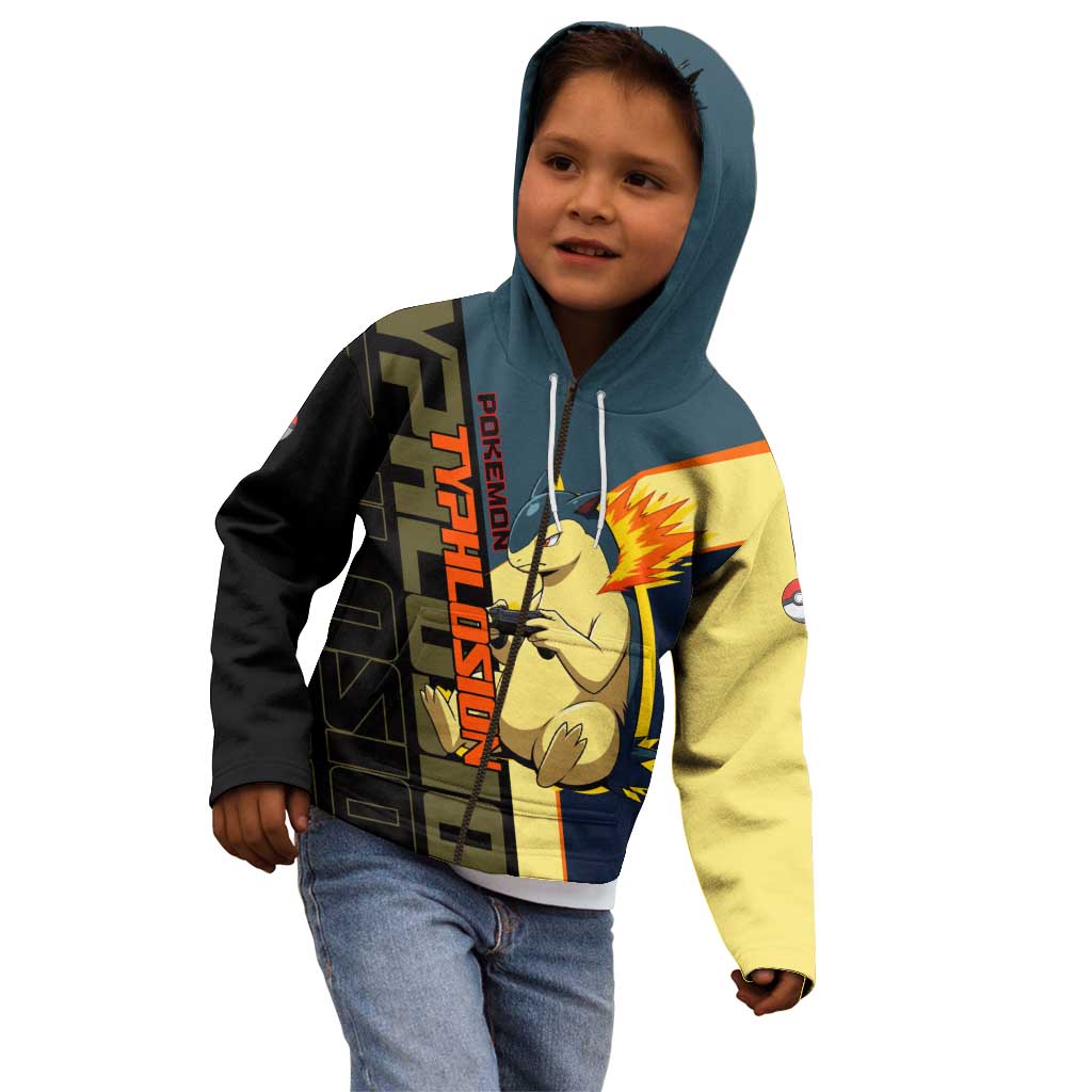 Typhlosion Poké Kid Hoodie Classic Retro Anime Style