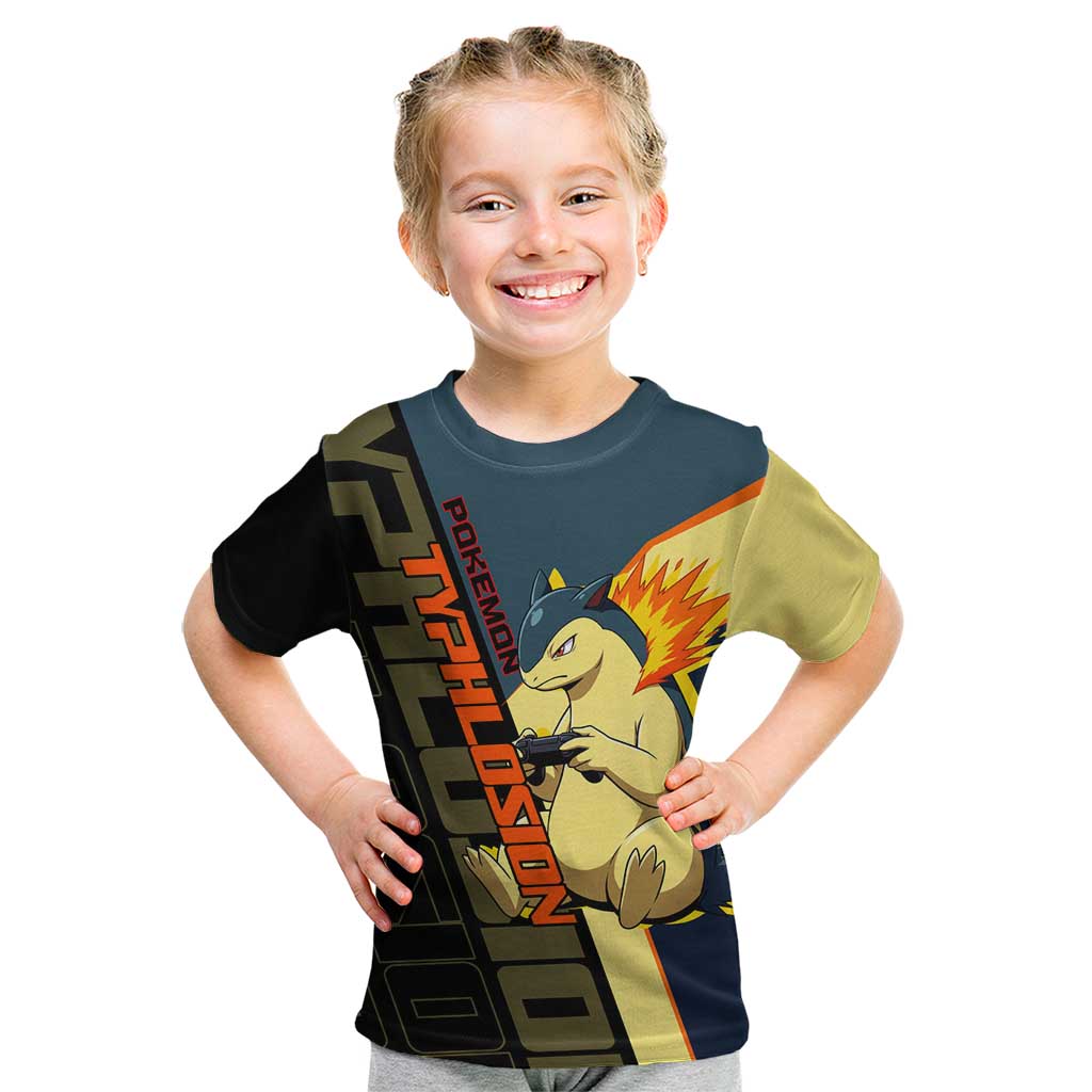 Typhlosion Poké Kid T Shirt Classic Retro Anime Style