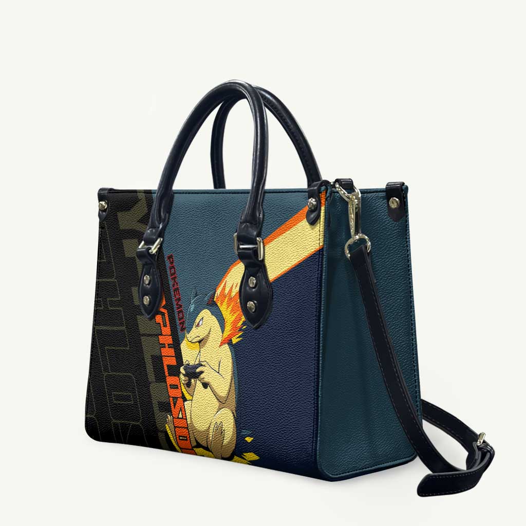 Typhlosion Poké Leather Bag Classic Retro Anime Style
