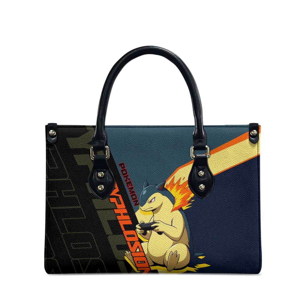 Typhlosion Poké Leather Bag Classic Retro Anime Style