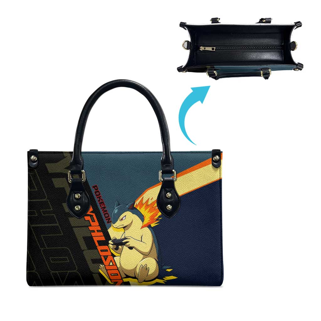Typhlosion Poké Leather Bag Classic Retro Anime Style